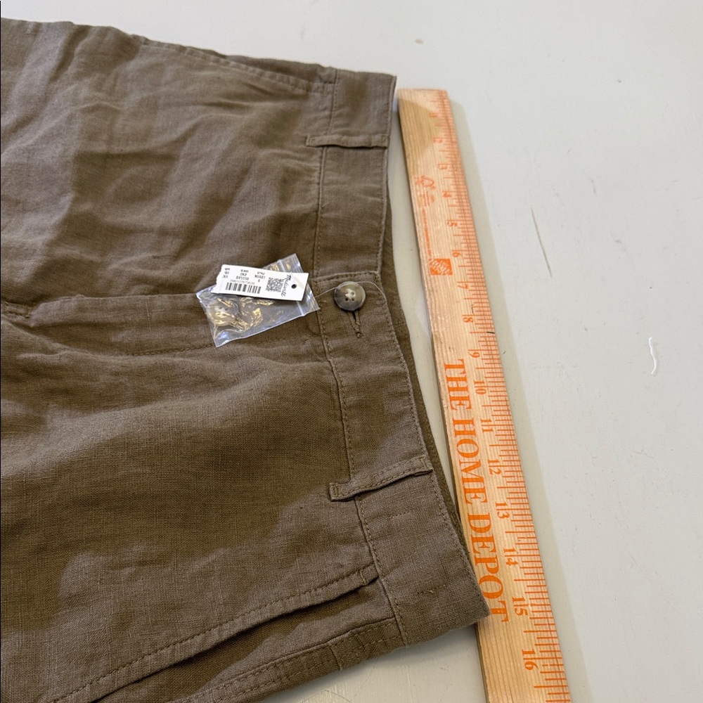 Madewell The Zoe Relaxed Wide Pant in 100% Linen Size 6 - Picture 5 of 11